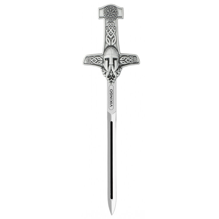 mini espada decoración vikinga plata